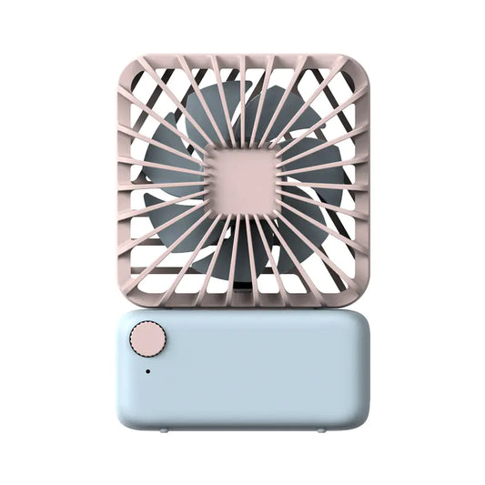 Square USB Rechargeable Neck Fan, Portable Handheld Fan